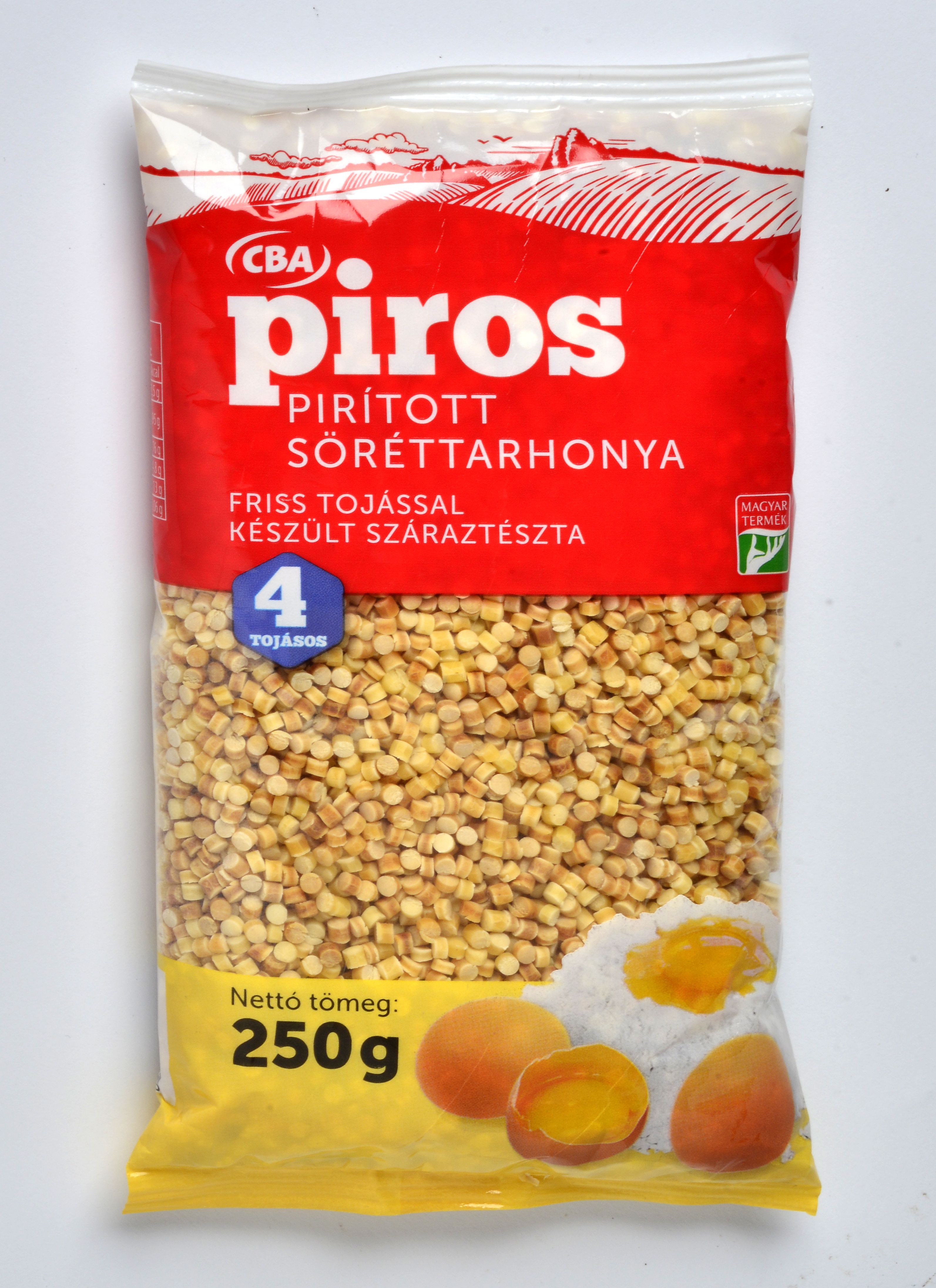 CBA Piros 4 tojásos Pirított Söréttarhonya 250g